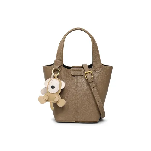 VINEY Коровья кожа Сумка Обычный Женский Слон GREY Коричневый