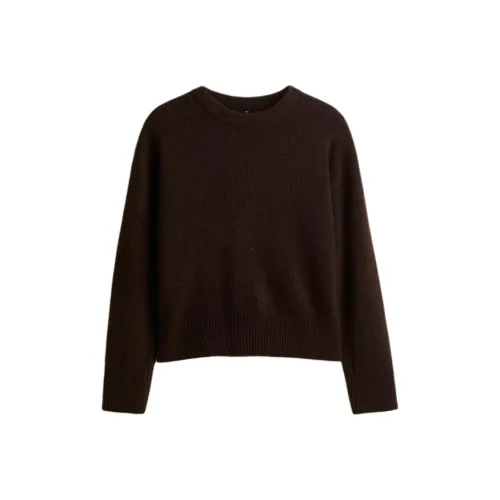 H M Темно-коричневый Женский Трикотаж