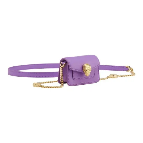 BVLGARI Serpenti Forever Телячья кожа Сумка через плечо Мини Женская Фиолетовая