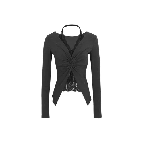 DANCANG Длинный рукав Т-рубашка Топ Женский