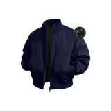 Темно-синий пуховый пиджак [утолщенный и утепленный]