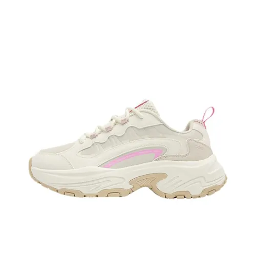 QIAODAN Водонепроницаемый и Легкий Низкий Топ Обувь для бега с Толстой Подошвой Женская Белая Серый