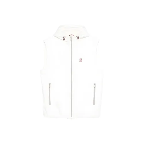 BRUNELLO CUCINELLI Белый Мужской Жилеты