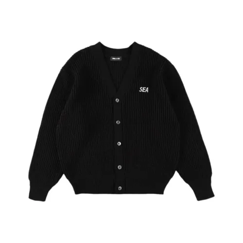 WIND AND SEA FW25 Вафельная вязка Кардиган Трикотаж Унисекс