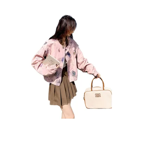 Mu Qingqing Розовый Женские Куртки