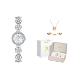 Груша Белый [Корона Коробка+Браслет+Ожерелье]