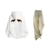 Комплект одежды (Белый топ + Желтые грязные штаны)