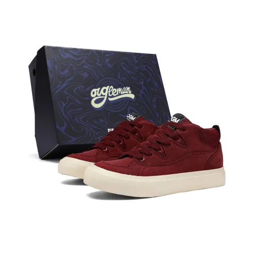 OUGLEMEN Баланс Устойчивый к истиранию Легкий Противоскользящий MID Топ Скейтборд Кроссовки Мужские