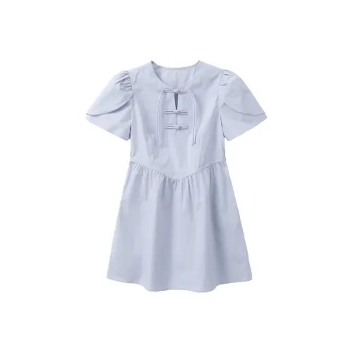 Another Alley Лето Короткий Рукав Платье Женское