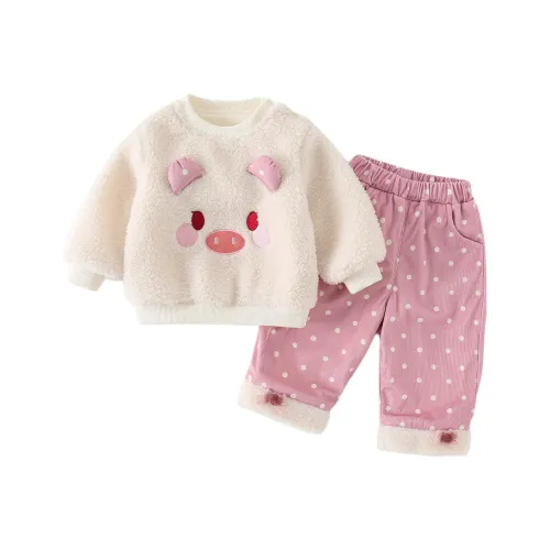 XiaoJinBu Бежевый Baby Повседневная Спортивная Одежда