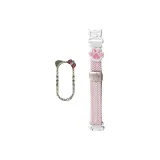 Розовый песочный цвет [украшенный стразами, серебряный, ушки кошки]