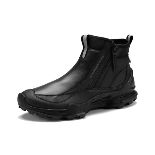 White Mountaineering x Ecco Biom C Trail High Топ Уличная обувь Мужская Черная