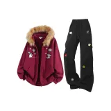 Бордовые + Черные штаны