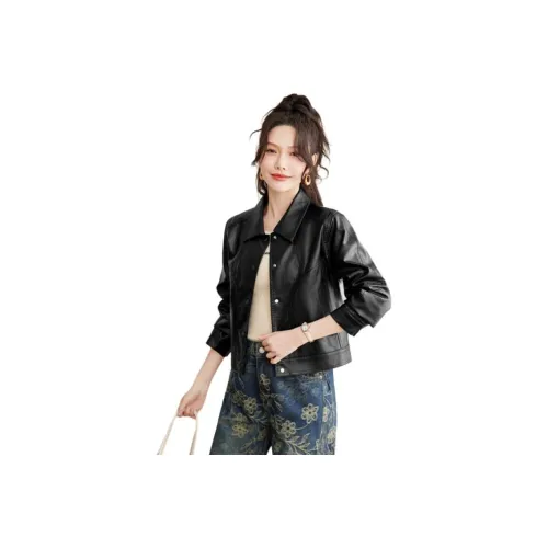 TERRE BLEUE Кожа Куртка Женская