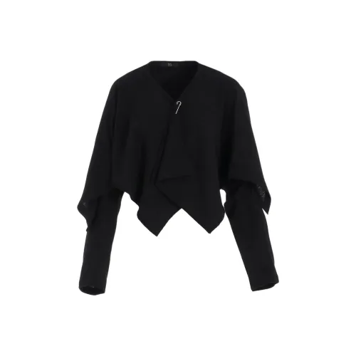 Yohji Yamamoto Y'S FW25 W NY Джерси Боло Кардиган Трикотаж Женский