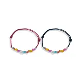 Радужный дофаминовый браслет-шнурок - 1 пара