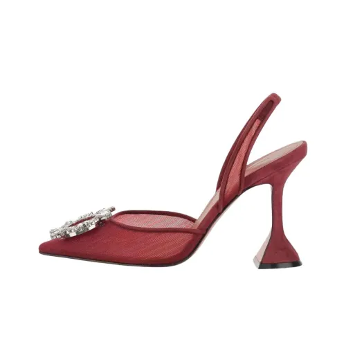 AMINA MUADDI Begum Каблук в форме бокала Высокие каблуки 9,5 см Женские Красный