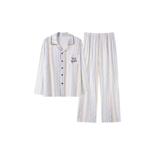 JINXU Белый Мужской Пижамный Комплект