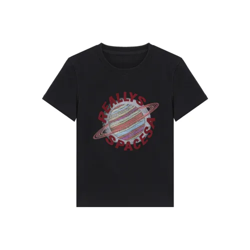 Another alley Темно-синие женские футболки T-рубашки