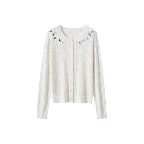 JINJU Белый Женский Трикотаж