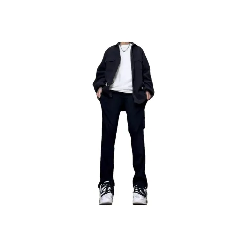 REBIRTHRABBIT Черные Мужские Джинсы