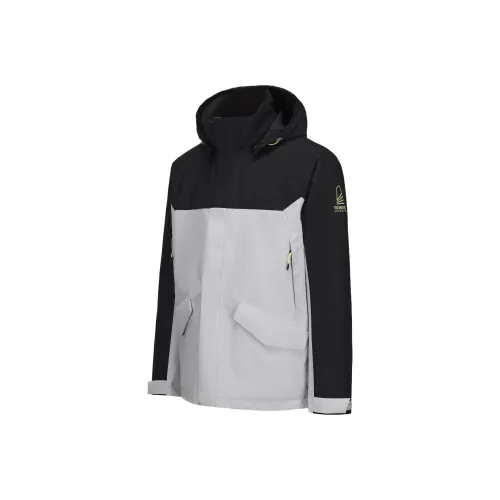 DECATHLON Водонепроницаемый и дышащий ветрозащитный термический хлопковый пуховик мужской