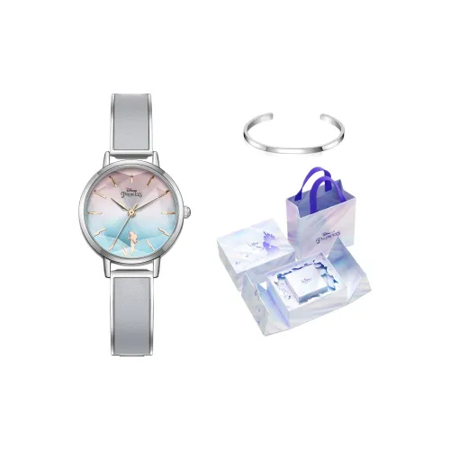 Disney Princess Fashion Часы Кварцевый механизм Сплав Ремешок Часы Женские Жемчужная раковина Циферблат часов