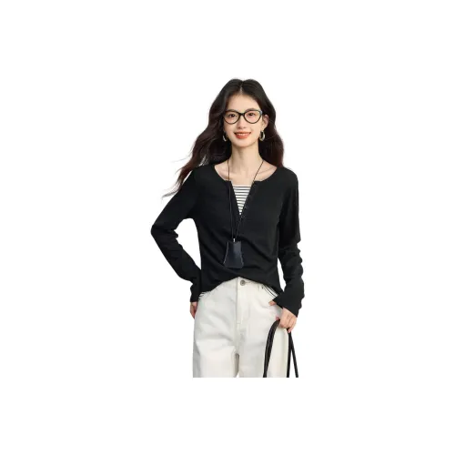 LADYXIEXIE Черный Серый Подарок Бренд Наклеенный Женская T-Рубашка