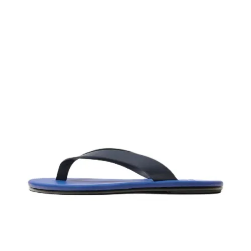 ZARA Резиновая подошва устойчивая к истиранию шлепанцы мужские синие