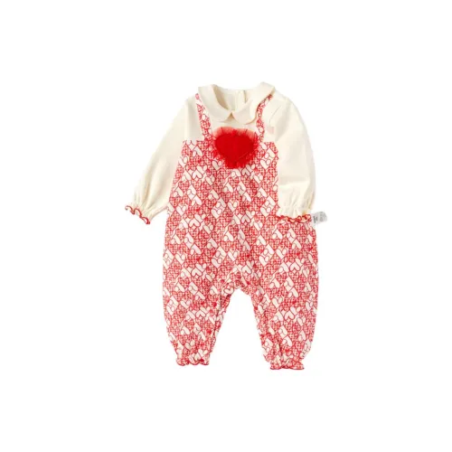 BALABALA Комбинезон Красный Белый Тон Младенец и Малыш