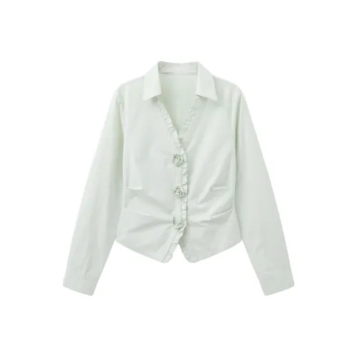 Another alley Мятно-зеленые женские рубашки