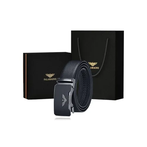 FALAMAONE Ремень из натуральной коровьей кожи мужской 3,5 см
