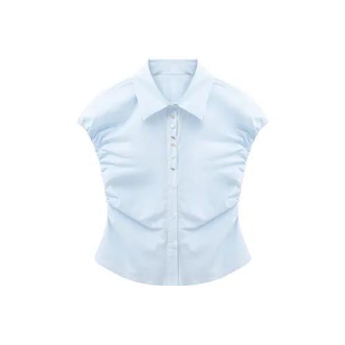 YOUXIANG Светло-синие женские рубашки