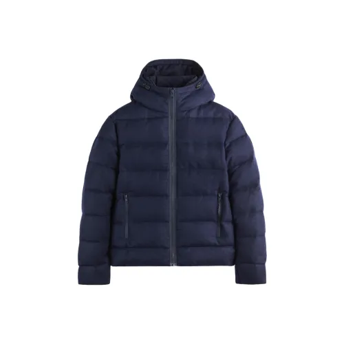 Fay Double Front Down Jacket в кармане из шерсти и фланели мужской