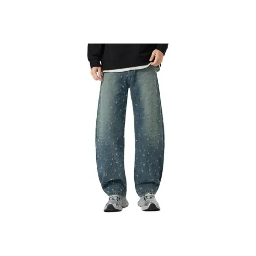 Fingercrox I.t Group Hong KONG FGXX Ape Голова Джинсы Унисекс