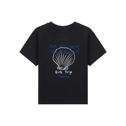 Another alley Черные Женские T-рубашки