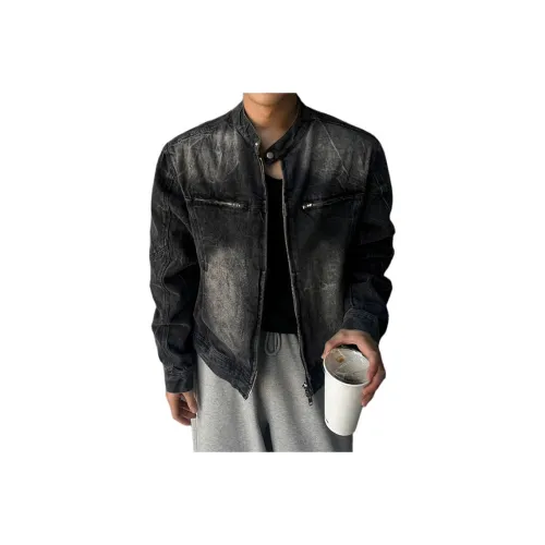 CHEER ZONE Черный Унисекс Джинсовые куртки