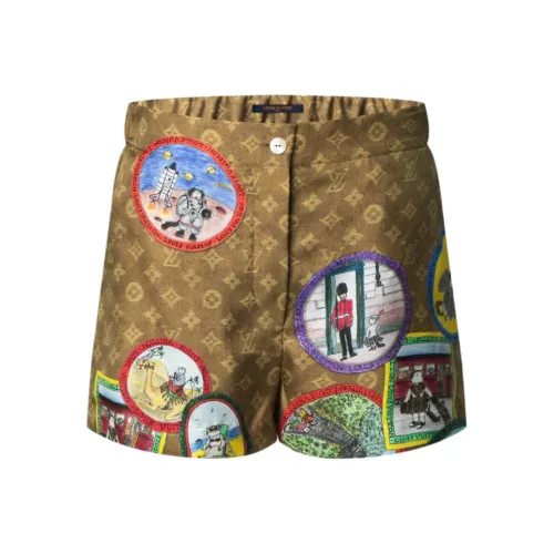 LOUIS VUITTON x Grace Coddington Монограмма FW25 Повседневные шорты Женские