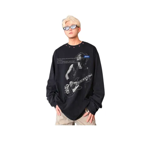 RKVC Черный с логотипом Унисекс T-рубашки