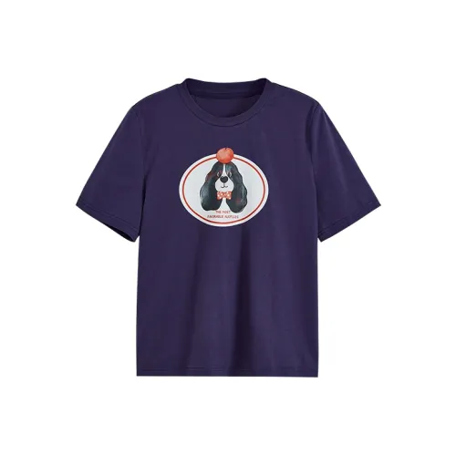 KUOSE Темно-фиолетовые женские футболки T