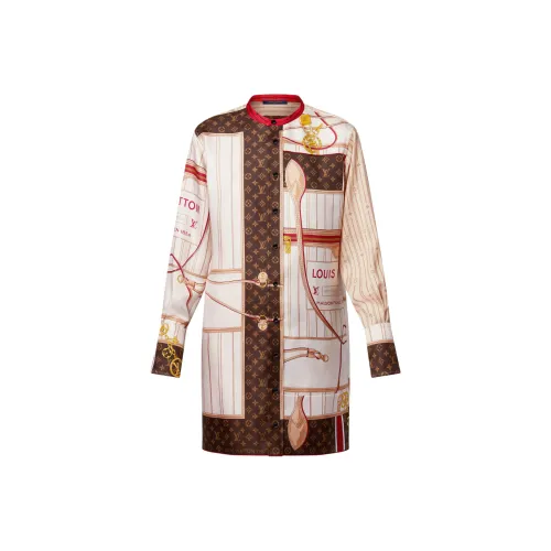 LOUIS VUITTON x Grace Coddington FW25 Длинное платье с длинными рукавами женское