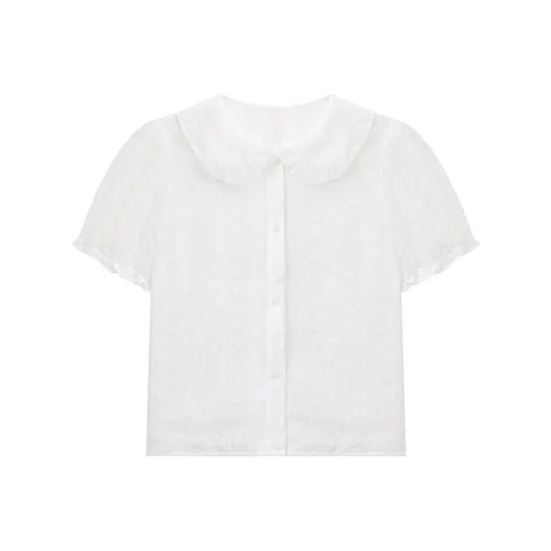 Another alley Вересковый белый цвет Женские рубашки