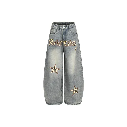 ONENINE34PM Синий Унисекс Джинсы