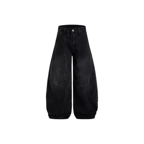 KAIZZGAO Черные Мужские Джинсы