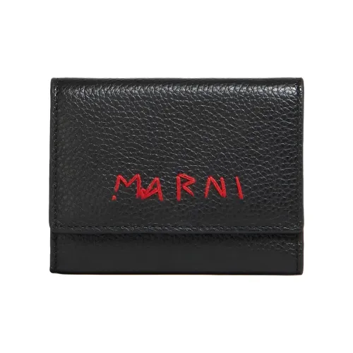 MARNI Коровья кожа Key Pouch Мужской Черный