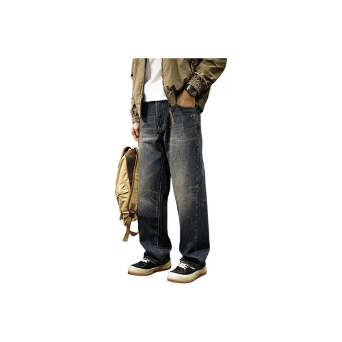 LUJIEBANG Темно-синий Синий Мужские Джинсы