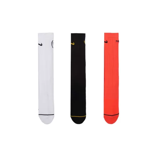 nike Белый Черный Красный 3 упаковки Унисекс MID Носки до икры
