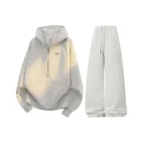 Белый, Фотиния, Серый, Топ + Серые, Фотиния, Штаны