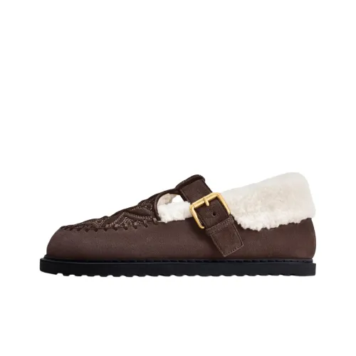 LOUIS VUITTON Grace Coddington Коллаборация Котенок Catogram Коллекция Туфли Мэри Джейн Женские Планшет Туфли Темно-кофейный