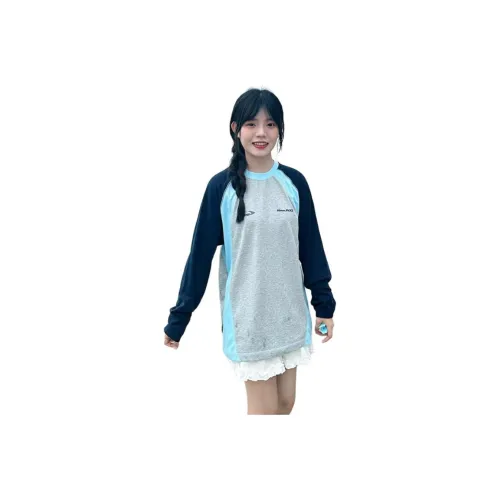 9c collective Серый и Синий Женские T-рубашки